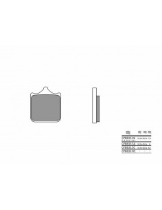 Plaquettes de frein BREMBO carbone céramique - 07BB33RC