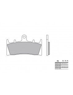 Plaquettes de frein BREMBO route métal fritté - 07SU19LA