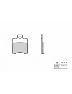 Plaquettes de frein BREMBO Vintage carbone céramique - 0700334