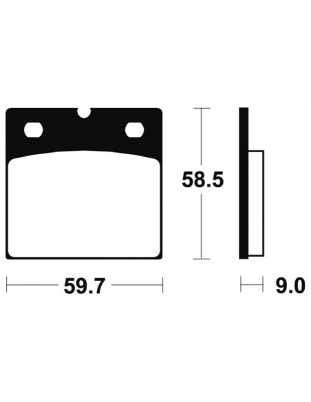 Plaquettes de frein TECNIUM route organique - MA54 Plaquettes de frein TECNIUM route organique - MA54