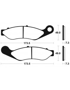 Plaquettes de frein TECNIUM Performance métal fritté - MF422 2