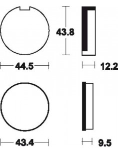 Plaquettes de frein TECNIUM route organique - MA16 2