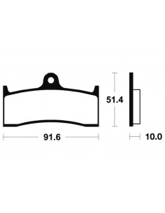 Plaquettes de frein TECNIUM Performance métal fritté - MF229 2