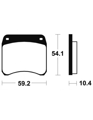 Plaquettes de frein TECNIUM route organique - MA23