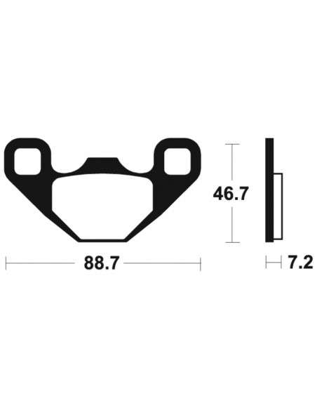 Plaquettes de frein TECNIUM MX/Quad métal fritté - MO406