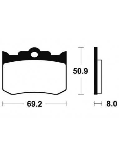 Plaquettes de frein TECNIUM Performance métal fritté - MR178