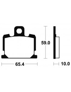 Plaquettes de frein TECNIUM route organique - MA47 2