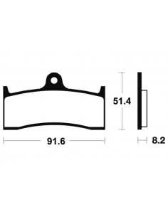 Plaquettes de frein TECNIUM Performance métal fritté - MF176 2
