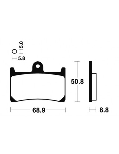 Plaquettes de frein TECNIUM route organique - MA139