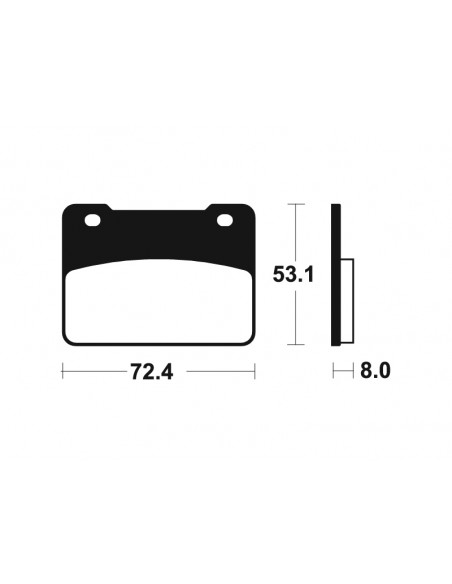 Plaquettes de frein TECNIUM route organique - MA393
