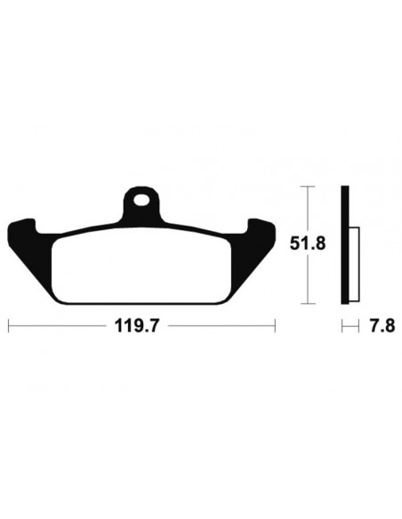 Plaquettes de frein TECNIUM route organique - MA94
