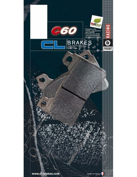 Plaquettes de frein CL BRAKES Racing métal fritté - 1177C60
