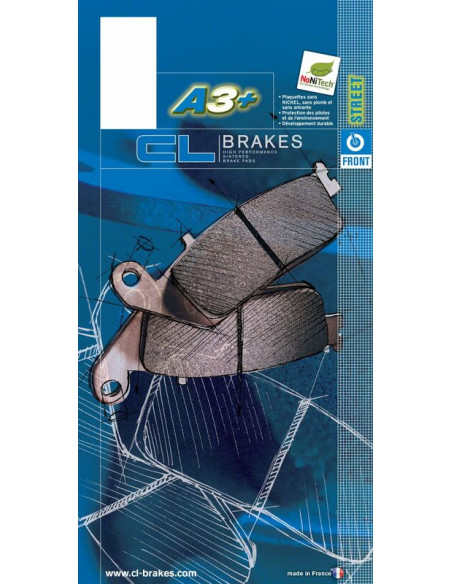 Plaquettes de frein CL BRAKES route métal fritté - 2251A3+