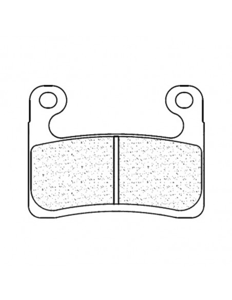 Plaquettes de frein CL BRAKES Racing métal fritté - 1257C60