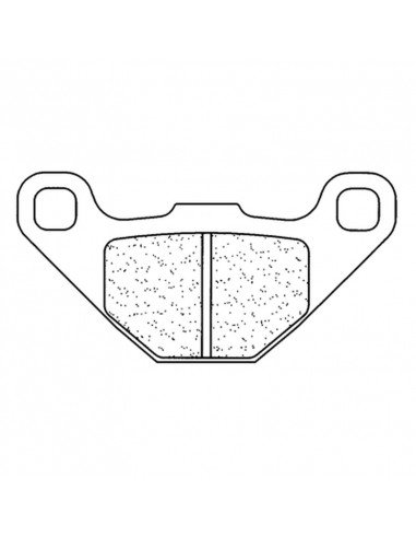 Plaquettes de frein CL BRAKES Racing métal fritté - 2472RX3