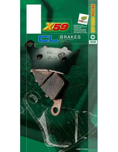 Plaquettes de frein CL BRAKES Off-Road métal fritté - 1108X59 Plaquettes de frein CL BRAKES Off-Road métal fritté - 1108X59