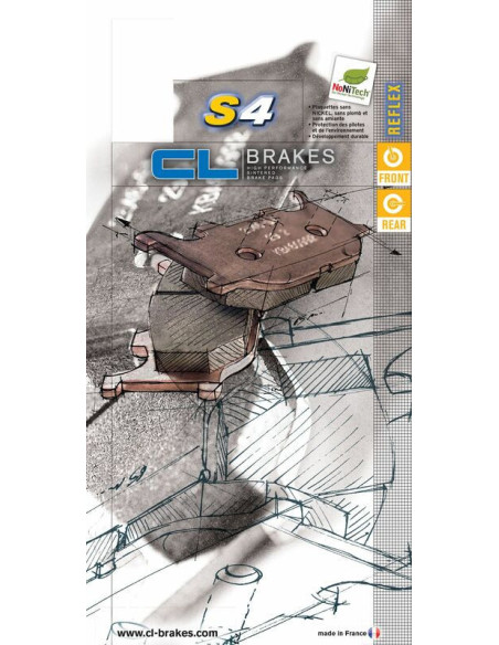 Plaquettes de frein CL BRAKES route métal fritté - 2469S4