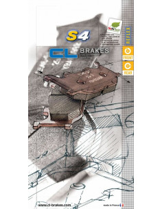 Plaquettes de frein CL BRAKES route métal fritté - 2304S4 2