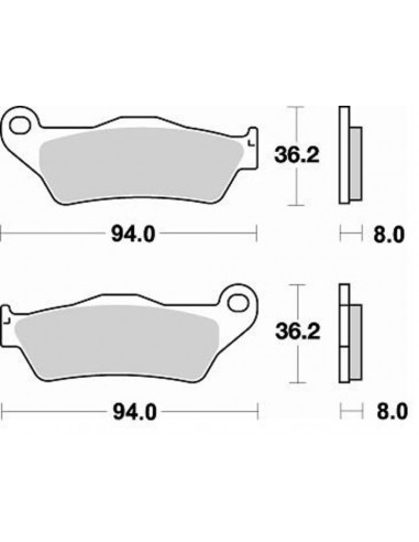 Plaquettes de frein BRAKING Off-Road métal fritté - 746CM46