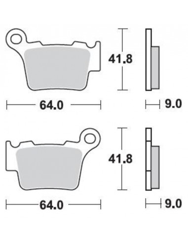 Plaquettes de frein BRAKING Off-Road/Quad métal fritté - 891CM44