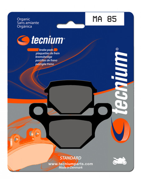 Plaquettes de frein TECNIUM route organique - MA85 Plaquettes de frein TECNIUM route organique - MA85