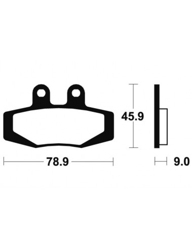 Plaquettes de frein TECNIUM route organique - MA121 Plaquettes de frein TECNIUM route organique - MA121