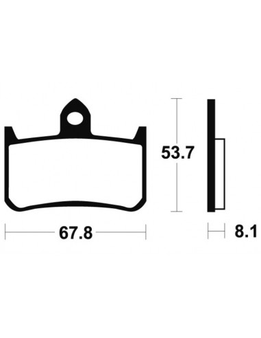 Plaquettes de frein TECNIUM Performance métal fritté - MF122 Plaquettes de frein TECNIUM Performance métal fritté - MF122