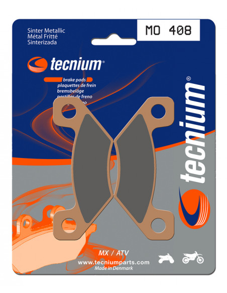 Plaquettes de frein TECNIUM MX/Quad métal fritté - MO408 Plaquettes de frein TECNIUM MX/Quad métal fritté - MO408
