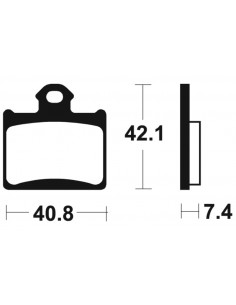 Plaquettes de frein TECNIUM MX/Quad métal fritté - MO372 2