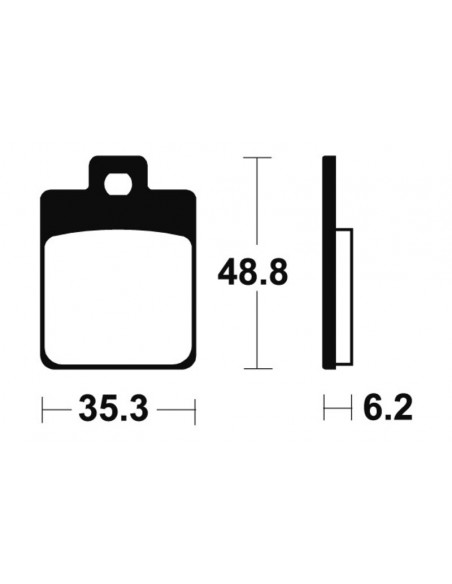 Plaquettes de frein TECNIUM Maxi Scooter métal fritté - MSS368
