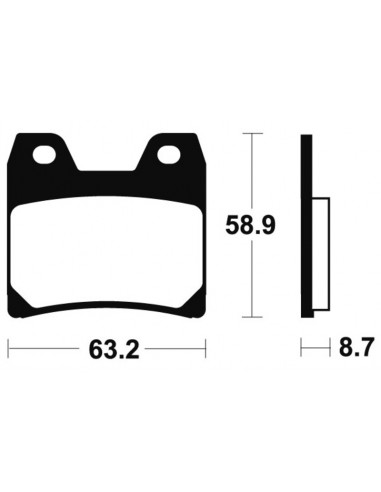 Plaquettes de frein TECNIUM Performance métal fritté - MR270