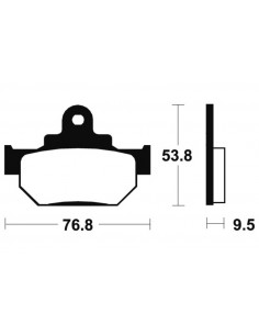 Plaquettes de frein TECNIUM route organique - MA82 2