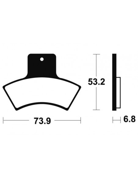 Plaquettes de frein TECNIUM MX/Quad métal fritté - MOA255
