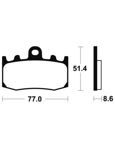 Plaquettes de frein TECNIUM Performance métal fritté - MF296