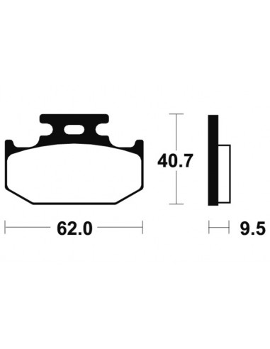 Plaquettes de frein TECNIUM MX/Quad métal fritté - MO148