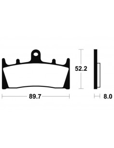 Plaquettes de frein TECNIUM Performance métal fritté - MF186 2