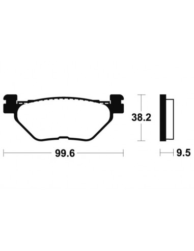Plaquettes de frein TECNIUM Performance métal fritté - MR269