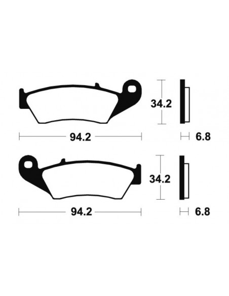 Plaquettes de frein TECNIUM Performance métal fritté - MF194