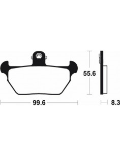 Plaquettes de frein TECNIUM Performance métal fritté - MF144 2