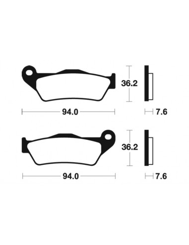 Plaquettes de frein TECNIUM Performance métal fritté - MR171