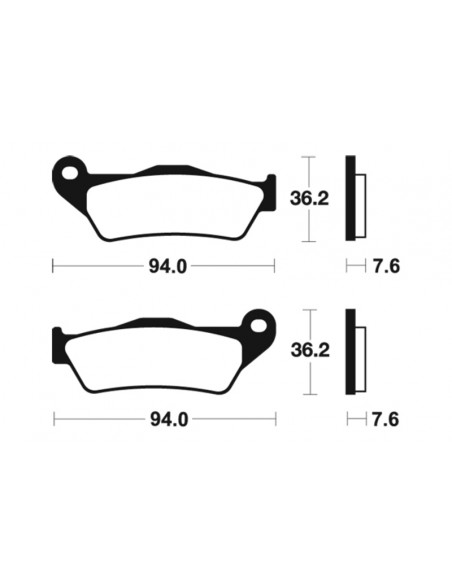 Plaquettes de frein TECNIUM Performance métal fritté - MR171