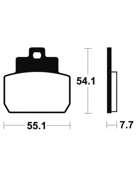 Plaquettes de frein TECNIUM Scooter organique - ME331
