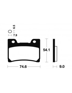 Plaquettes de frein TECNIUM Performance métal fritté - MF165 2