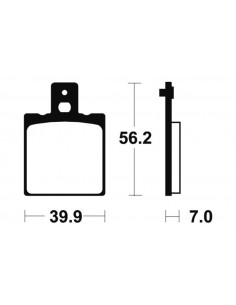 Plaquettes de frein TECNIUM Performance métal fritté - MR19 2