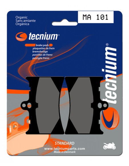 Plaquettes de frein TECNIUM route organique - MA101