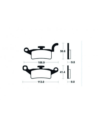 Plaquettes de frein TECNIUM Scooter organique - ME376