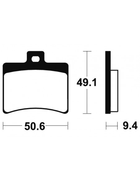 Plaquettes de frein TECNIUM Maxi Scooter métal fritté - MSS247