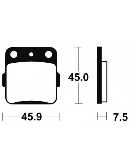 Plaquettes de frein TECNIUM MX/Quad métal fritté - MO92