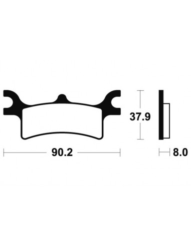 Plaquettes de frein TECNIUM MX/Quad métal fritté - MO287