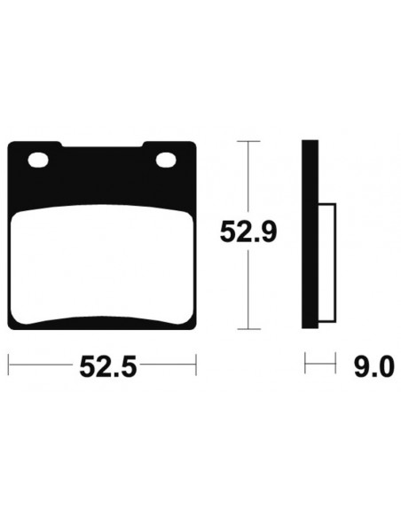 Plaquettes de frein TECNIUM route organique - MA56